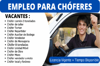 Conductor o Chofer – Postula Hoy y Únete al Equipo