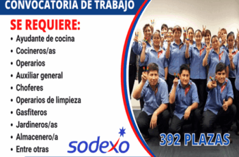 Trabaja en Sodexo: Vacantes Disponibles ¡Postula Hoy!
