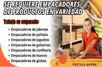 Postula Hoy: Empacador – Golosinas y Juguetes