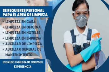 Empleos de Limpieza – Oportunidades en Oficinas y Empresas