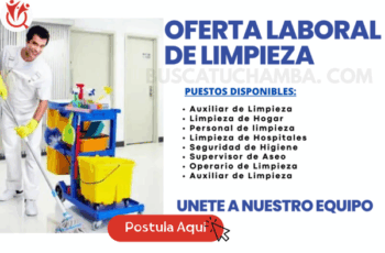 Vacantes Limpieza Industrial y General – Aplica Hoy
