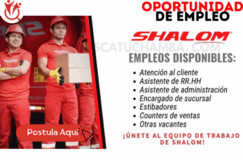 Trabaja en SHALOM – ¡Aplica y Crece en tu Carrera!