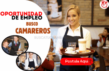 Vacantes para Camareros – Restaurantes y Bares ¡Postula!