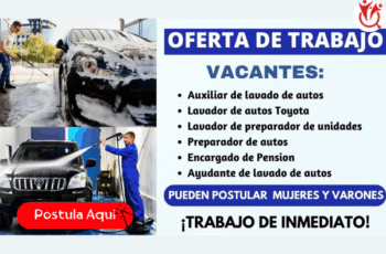Trabaja en Lavaderos de Autos – Vacantes ¡Postula Hoy!