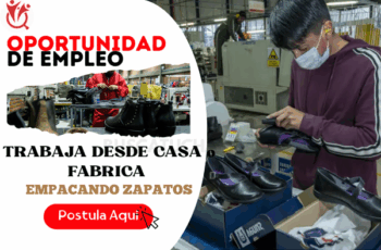 Trabaja Empacando Zapatos – Fábrica y Domicilio ¡Aplica!